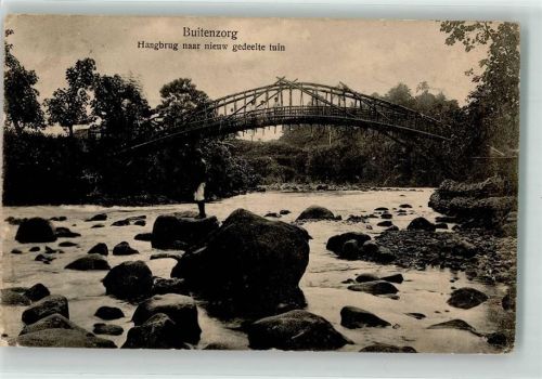 Bogor Hangbrug naar nieuw gedeelte tuin