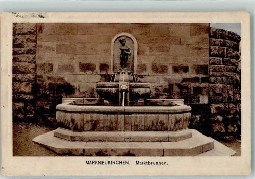 Markneukirchen 1925 Denkmal Marktbrunnen