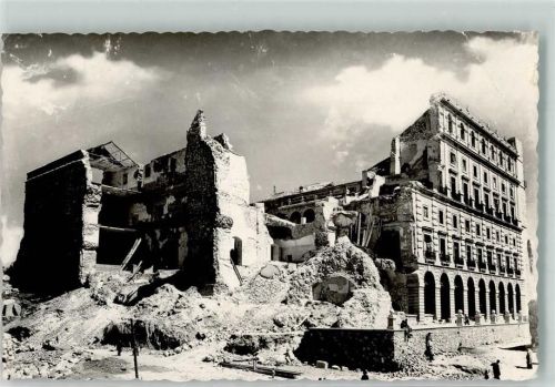 Toledo Foto AK zerstörte Häuser nach der Blockade