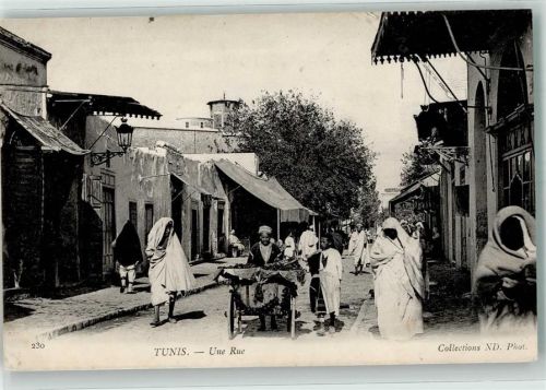 Tunis Tracht Marktszene