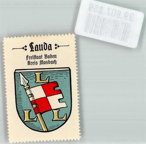 97922 W6970 Lauda Vignette Wappen