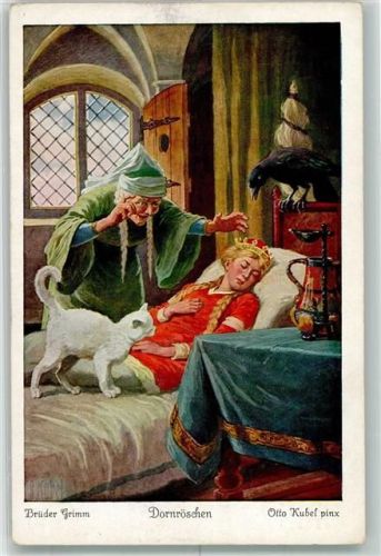 Dornröschen Katze Uvachrom Serie 140 Nr.3802