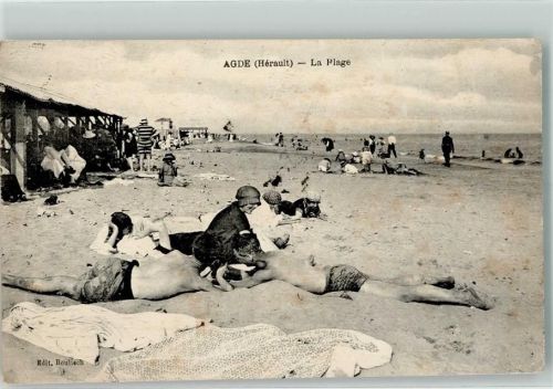 Agde 1923 Schwimmbad Strand