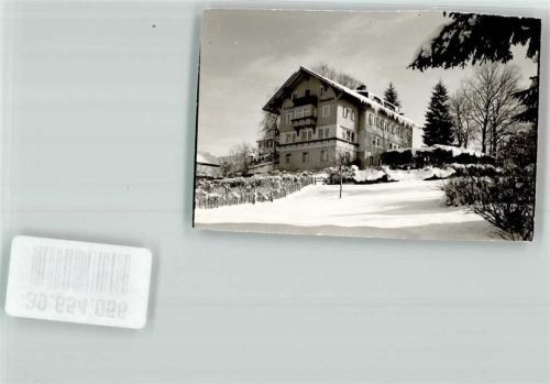 Weiler-Simmerberg Kurheim Winter Schnee Ort handschriftlich Foto Original aus Archiv eines Ansichtskartenverlags