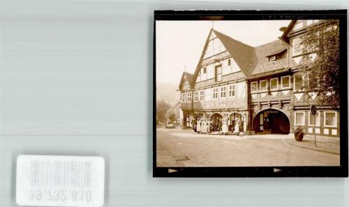 Schwalenberg Trachtengruppe vor dem Rathaus Foto Original aus Archiv eines Ansichtskartenverlags Ort handschriftlich