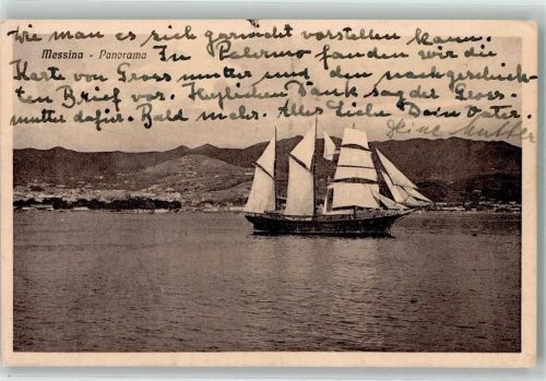 Messina 1930 Segelschiff