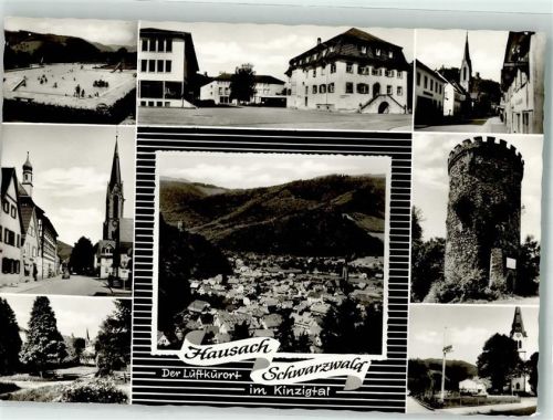Hausach Burg Husen Kirche St. Mauritius Schwimmbad Rathaus Werner-Verlag