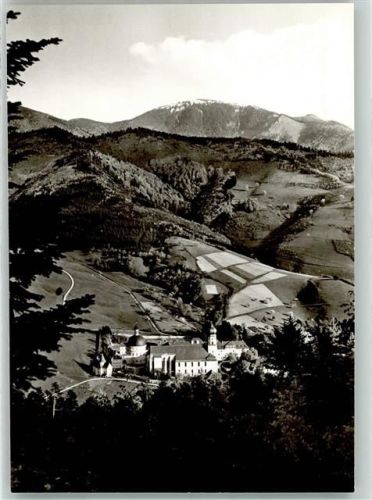 Untermünstertal Kloster St. Trudpert mit Belchen Fotograf Heinz Pfefferle