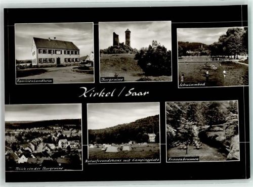 Kirkel Familienlandheim Frauenbrunnen Schwimmbad Brugruine Naturfreundehaus Campingplatz