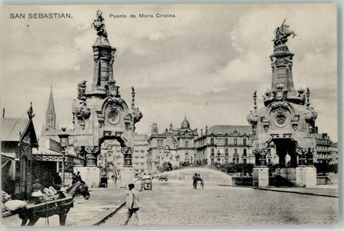 San Sebastian Puente de Maria Cristina Denkmal