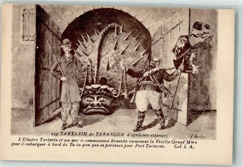 Bild aus Tatarin von Tarascon Drache sign. Andre F. LA Nr.239
