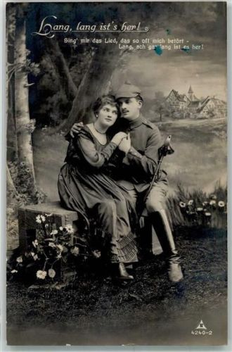 1919 Frau Spruch Lang Lang ists her PM Nr.4240-2
