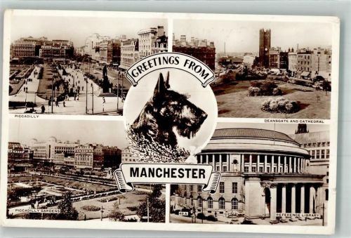 Manchester 1969 Picadilly Deansgate Cathedral Reference Libary