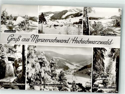 Menzenschwand Schnepfhalde Menzenschwander Tal Oberer- und Unterer Wasserfall in der Schlucht Fotograf Berger