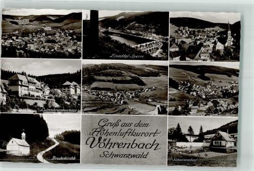 Vöhrenbach Krankenhaus Bruderkirche Schwimmbad Linachtalsperre