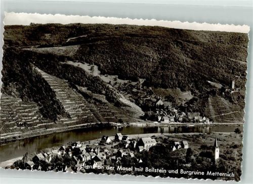 Ellenz mit Pfarrkirche St. Martin Beilstein und Burgruine Metternich