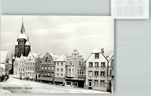 Warendorf MarkptlatzWinter Foto Original aus Archiv eines Ansichtskartenverlags