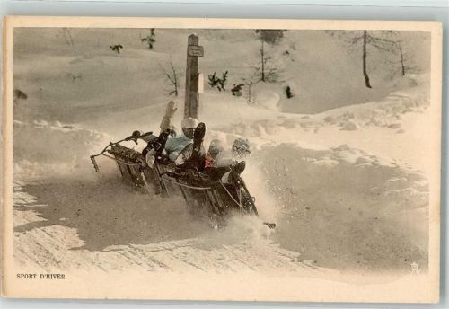 Unfall beim Bobsleighrennen Tucks Nr.348