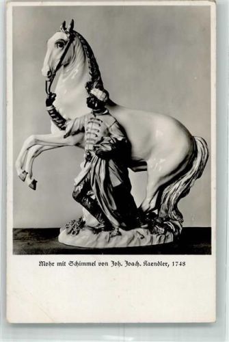 Meißen 1939 Mohr mit Schimmel von Joachim Kaendler von 1748 der Staatlichen Porzellan-Manufaktur