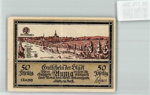 Auma 1921 50 Pfennig Gutschein