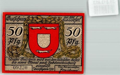 Wesel 1921 50 Pfennig
