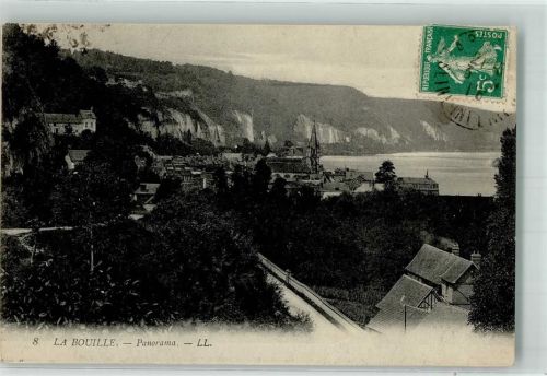 La Bouille 1918 Briefmarke Bildseite