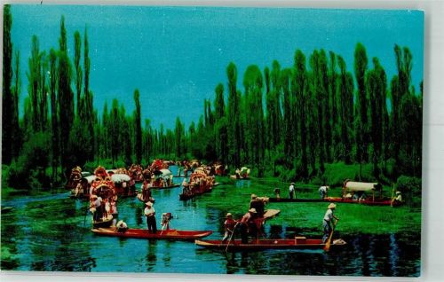 Mexiko City Xochimilco Boote