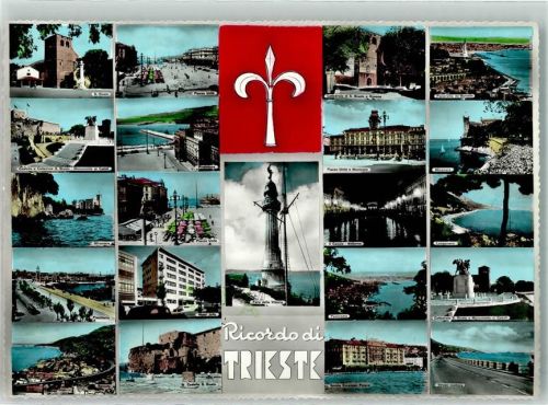 Trieste / Triest / Trst Vera Foto Leuchtturm Denkmal Hotel Rathaus