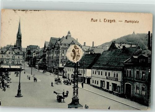 Aue 1921 Marktplatz