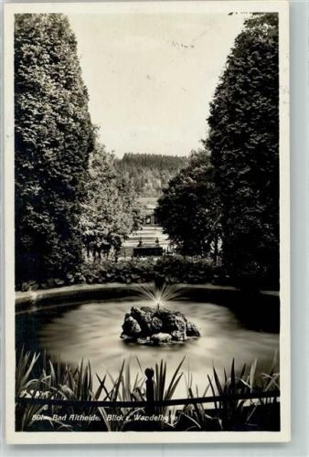 Bad Altheide 1929 Wandelhalle Bahnpost Breslau-Sackisch Zug 1054