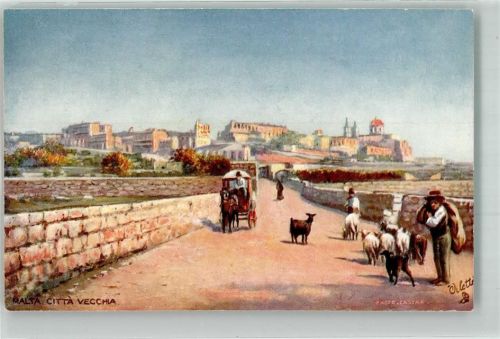 Valletta Oilette Tuck und Sons Nr. 7090 Citta Vecchia