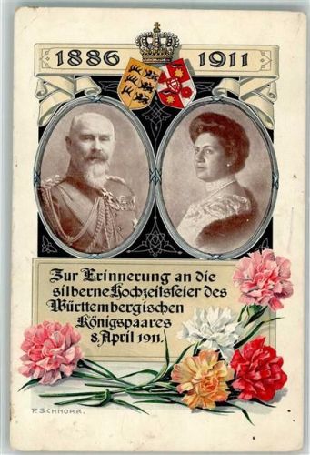 sign. Schnorr P.Silberhochzeit des Königspaares 8.April 1911