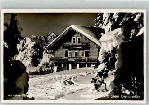 Rosshütte 1942 Berghütten Foto Huber,H.