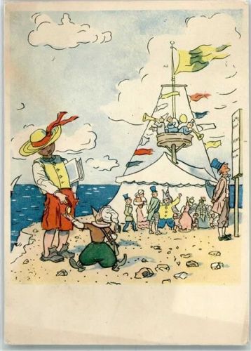 Pinocchio und der goldene Schlüssel sign. Kanevsky A.M.
