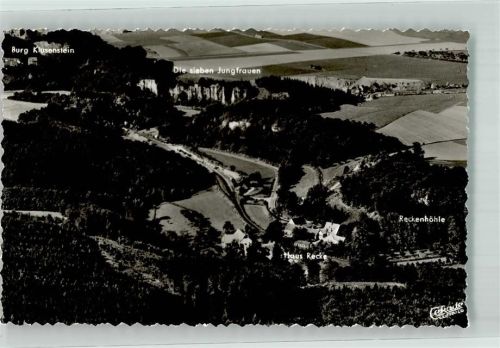 Hemer Fliegeraufnahme Burg Klusenstein Reckenhöhle Sieben Jungfrauen Hönnetal