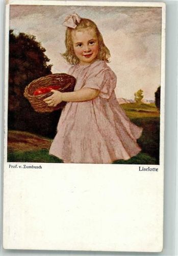 Moderne Kunst Nr. 173 Liselotte mit Äpfel im Korb