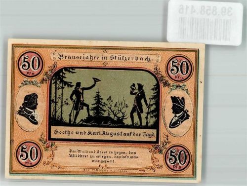 Stützerbach 1921 50 Pfennig Brausejahre