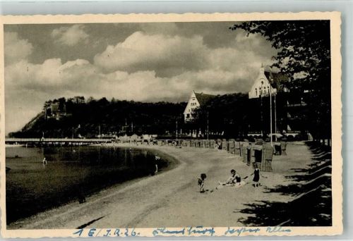 Glücksburg 1939 Ostseestrand mit Seebrücke