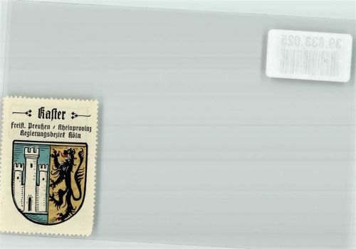 Kaster Freist. Preußen Rheinprovinz Regierungsbezirk Köln
