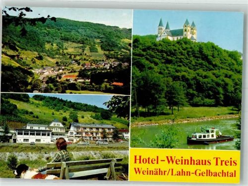 Weinähr Hotel Weinhaus Treis im Gelbachtal mit Kloster Arnstein