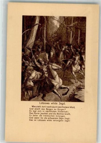 Lützows wilde Jagd Körner Serie Nr. VI
