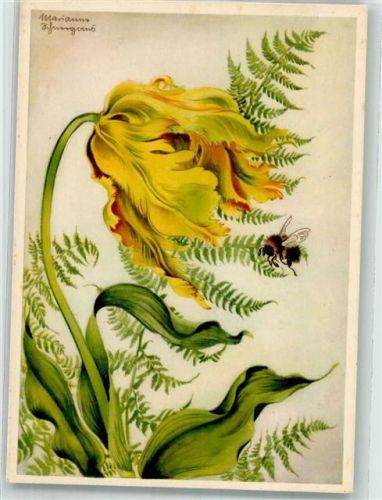sign. Schneegans Marianne Papageientulpe Verlag Ackermann Reihe 1011 Nr.10075