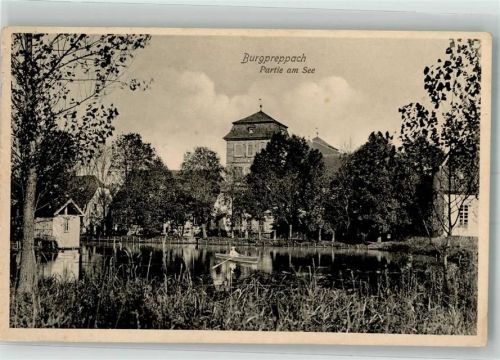 Burgpreppach 1912 Partie am See