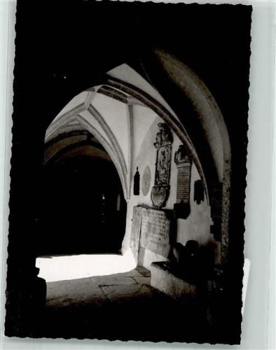 Laufen Kreuzgang im Kloster Foto Original aus Archiv eines Ansichtskartenverlags Ort handschriftlich