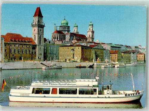 Passau MS Bayern Drei Flüsse Rundfahrten Rathausplatz m. Anlegestelle