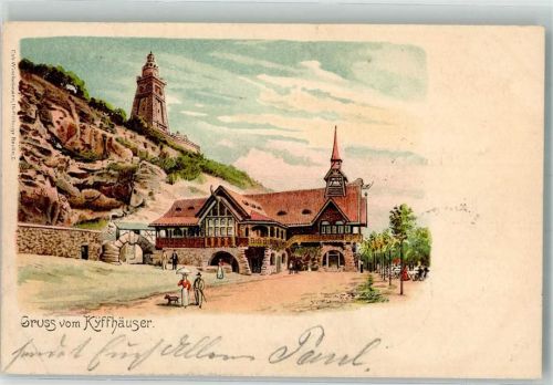 Steinthaleben 1903 Kaiser-Wilhelm-Denkmal Gasthaus