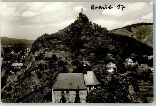 Braubach Blick auf Kapelle u. Marksburg