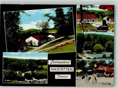 Nastätten Feriendorf Waldschwimmbad Ponyreiten am Blockhaus Mühlbachtal