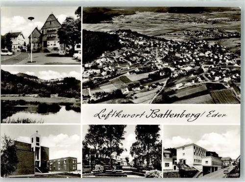 Battenberg Vogelschau Oldtimer Kirche