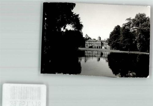 Rastatt Schloss Favorite spiegelt sich im Wasser Foto Original aus Archiv eines Ansichtskartenverlags Ort handschriftlich
